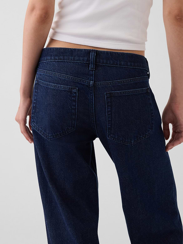 Low Rise UltraSoft Stride Wide-Leg Jeans