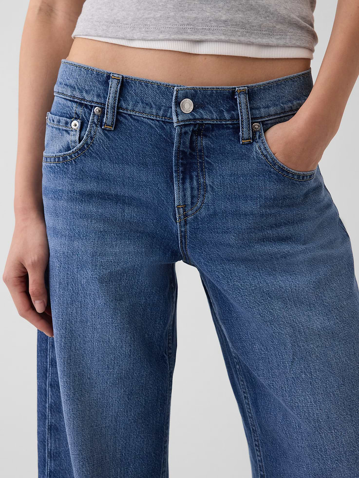 Image number 5 showing, Low Rise UltraSoft Stride Wide-Leg Jeans