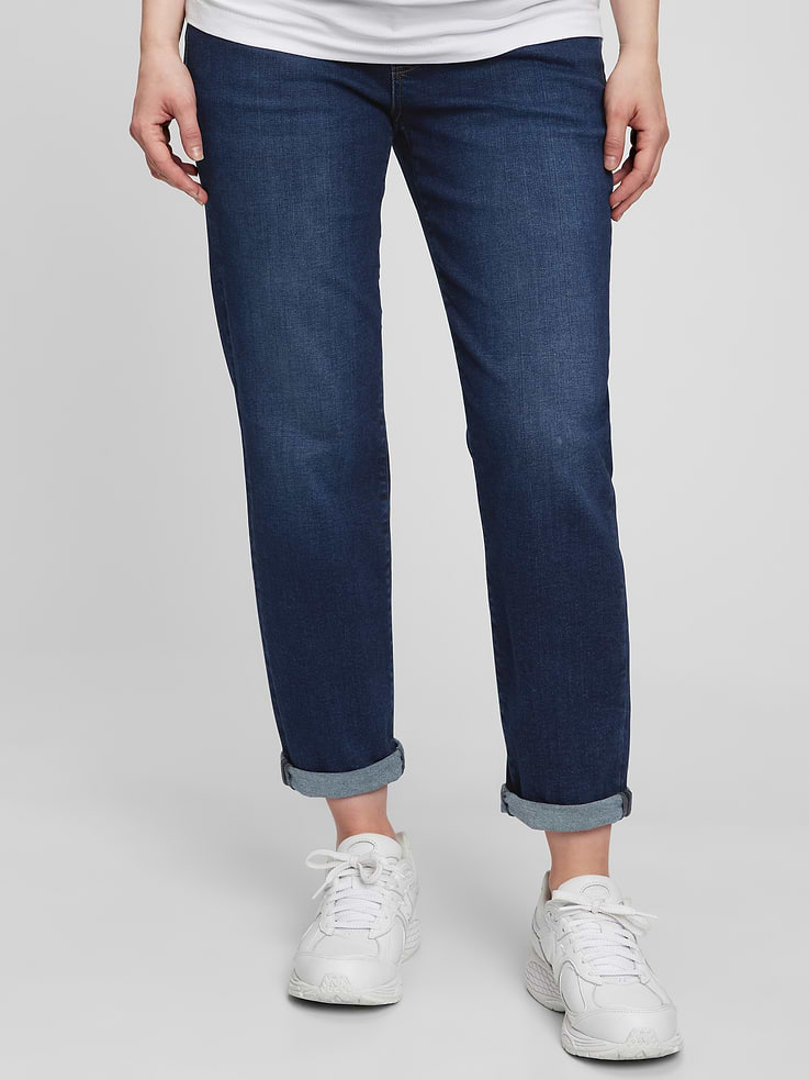 Image number 1 showing, Maternity Full-Panel Slim Jeans