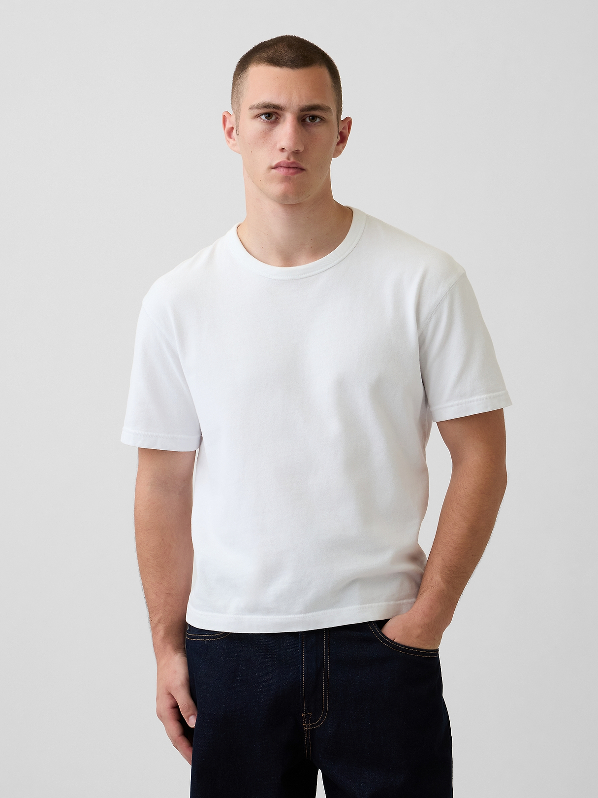 Adult Heavyweight Crop T-Shirt | Gap
