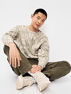 Image number 3 showing, Loose Printed Rotation Crew-Neck Sweatshirt