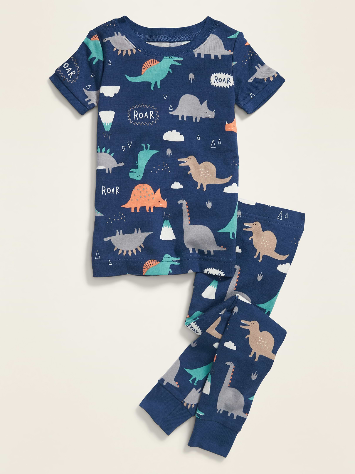 Image number 1 showing, Unisex Snug-Fit Printed Pajama Set for Toddler & Baby