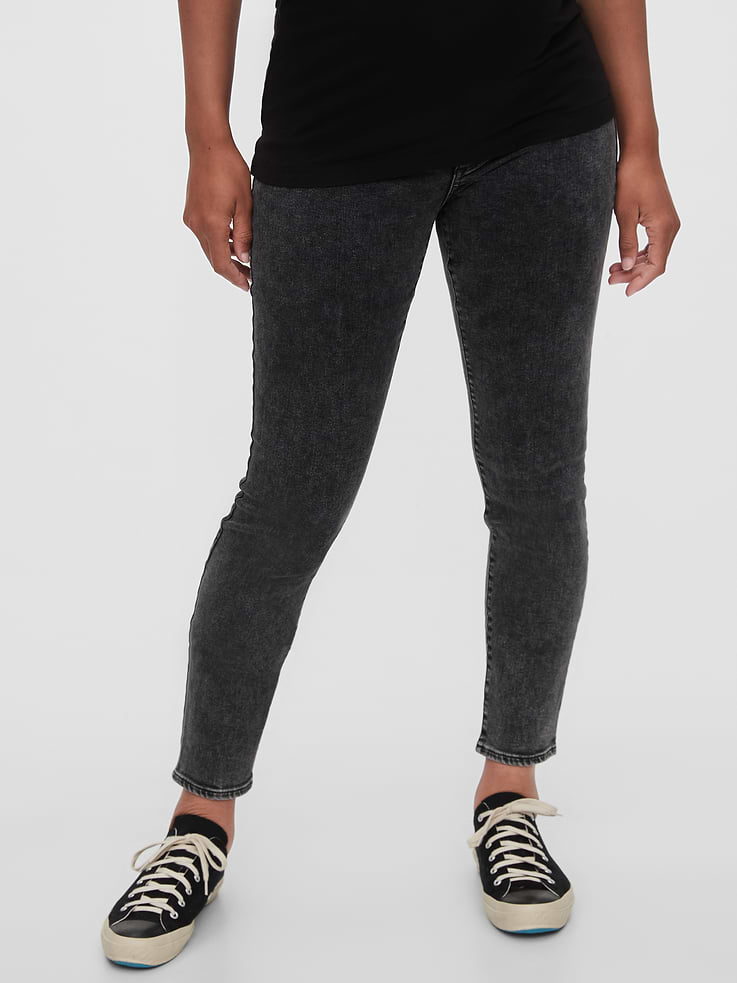 Image number 1 showing, Maternity Inset Panel Skinny Jeans