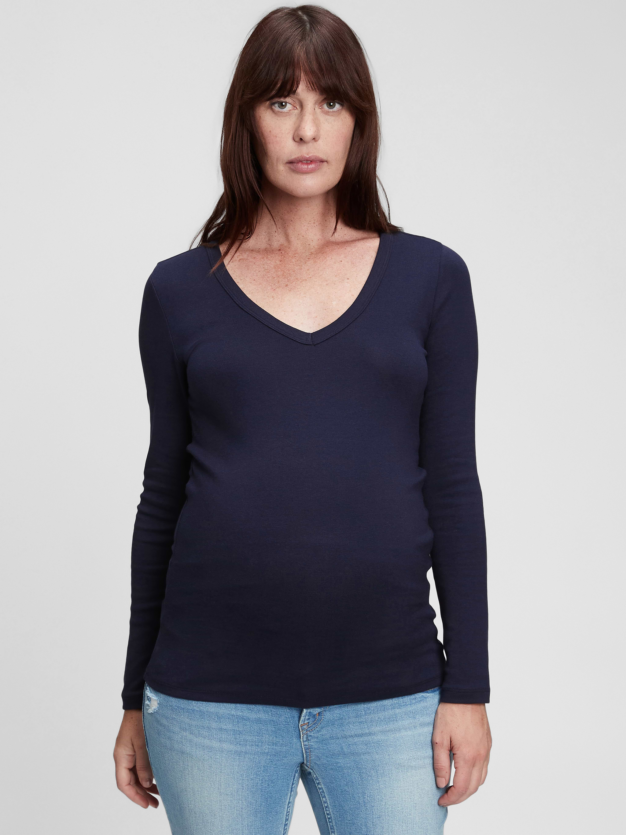 Maternity Modern V-neck T-shirt