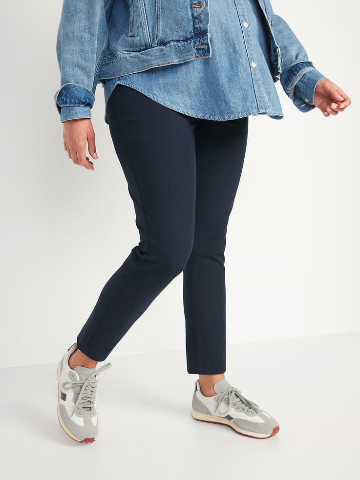 Image number 1 showing, Maternity Full-Panel Pixie Ankle Pants