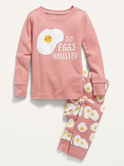 Image number 1 showing, Unisex Snug-Fit Graphic Pajama Set for Toddler & Baby