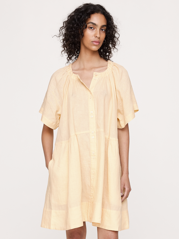 Button-Up Mini Dress