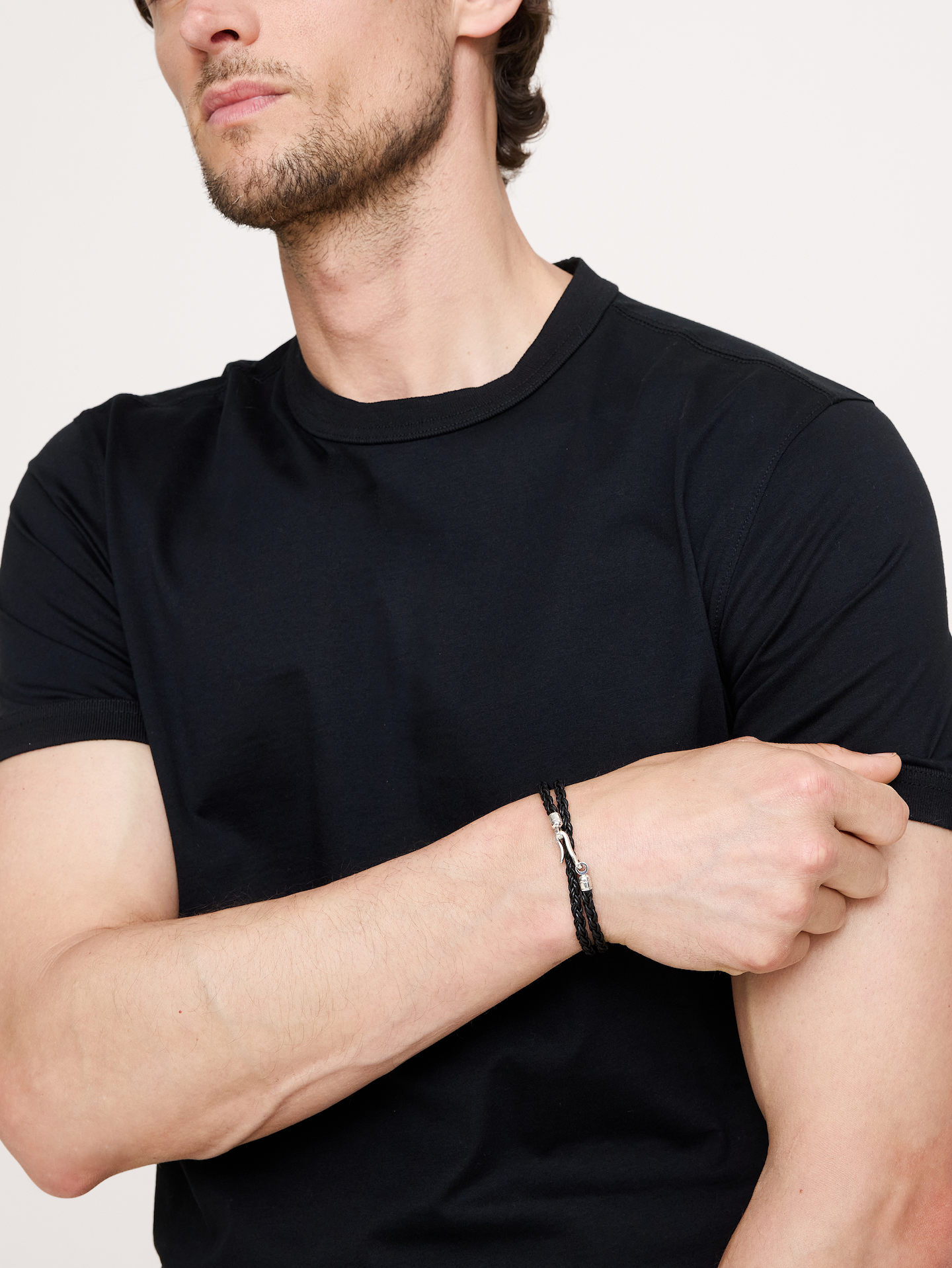 Image number 2 showing, Round Braid Leather Balinese Bracelet By Caputo & Co
