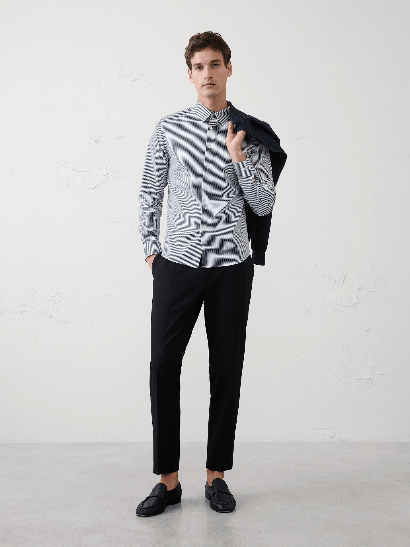 Image number 1 showing, Slim-Fit Untucked Dress Shirt