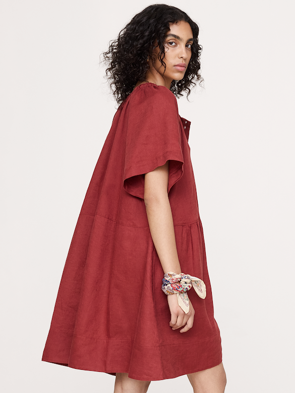 Button-Up Mini Dress