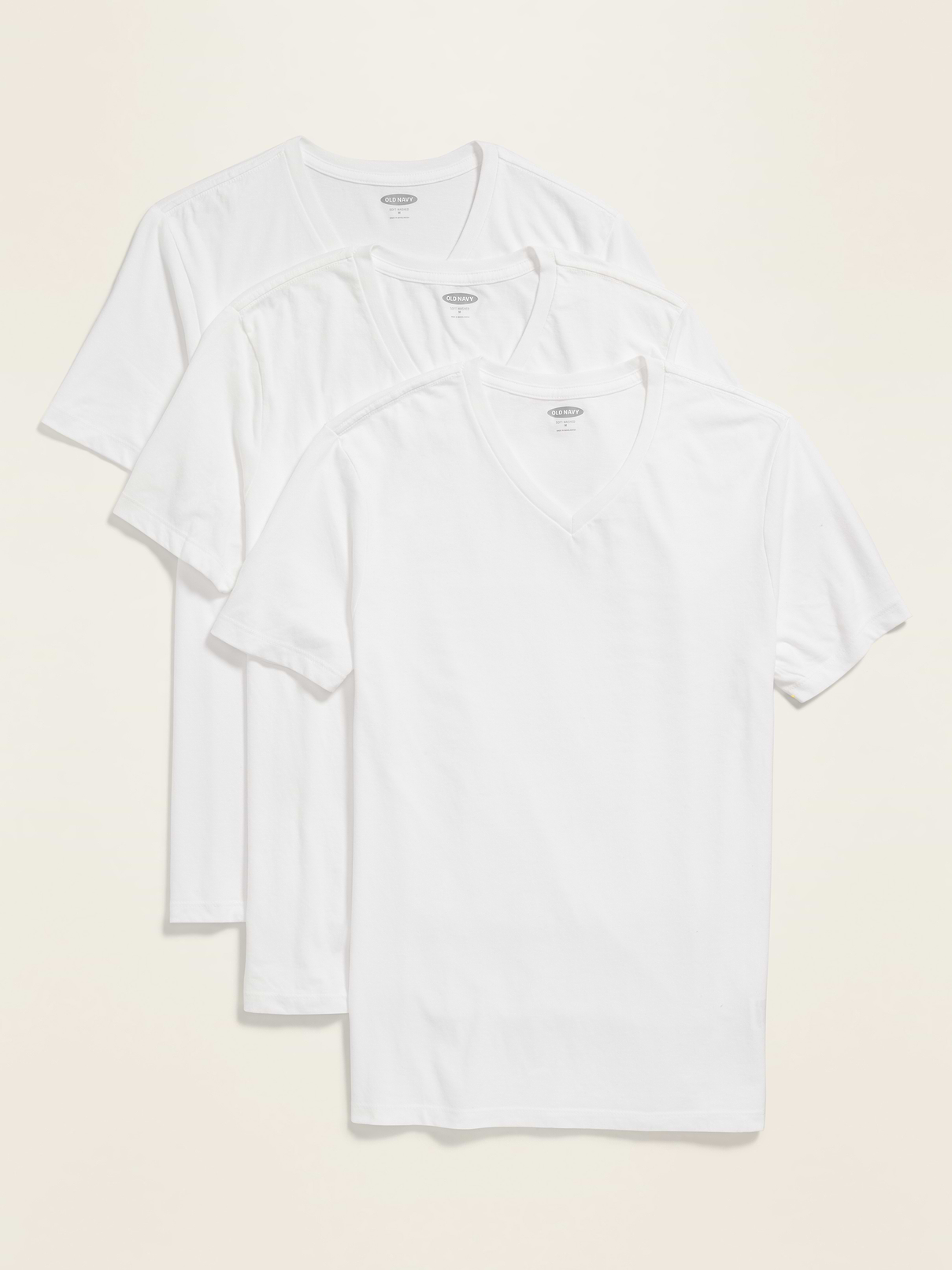 Image number 1 showing, Soft-Washed V-Neck T-Shirt 3-Pack