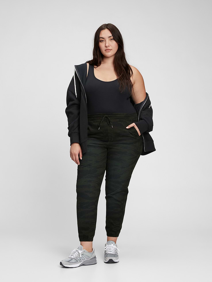 Image number 1 showing, Ribbed Pull-On Joggers