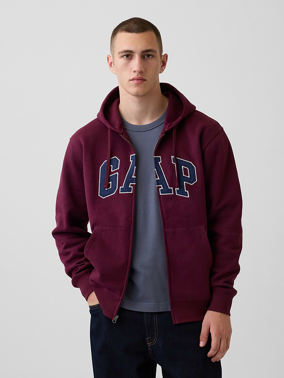 Adult VintageSoft Arch Logo Zip Hoodie