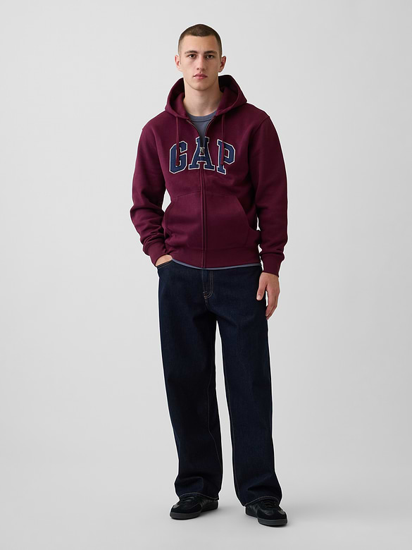 Adult VintageSoft Arch Logo Zip Hoodie