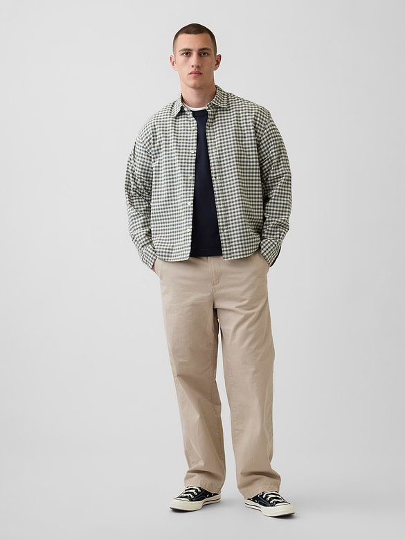 Heavyweight Twill Baggy Khakis