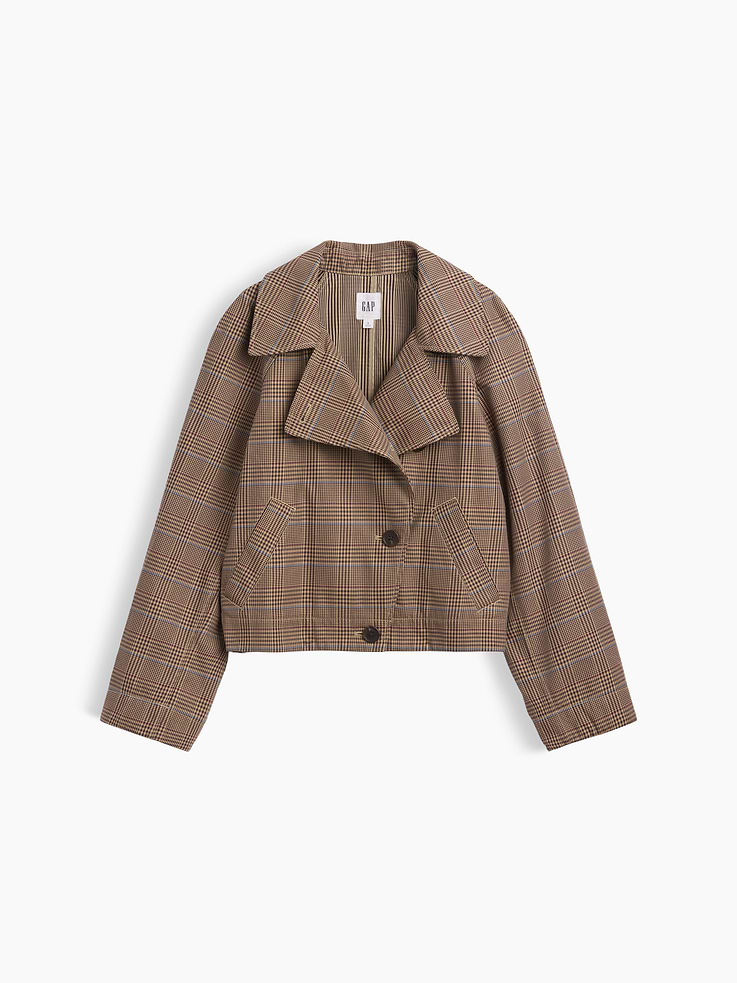 Image number 5 showing, Relaxed Cropped Trench Coat