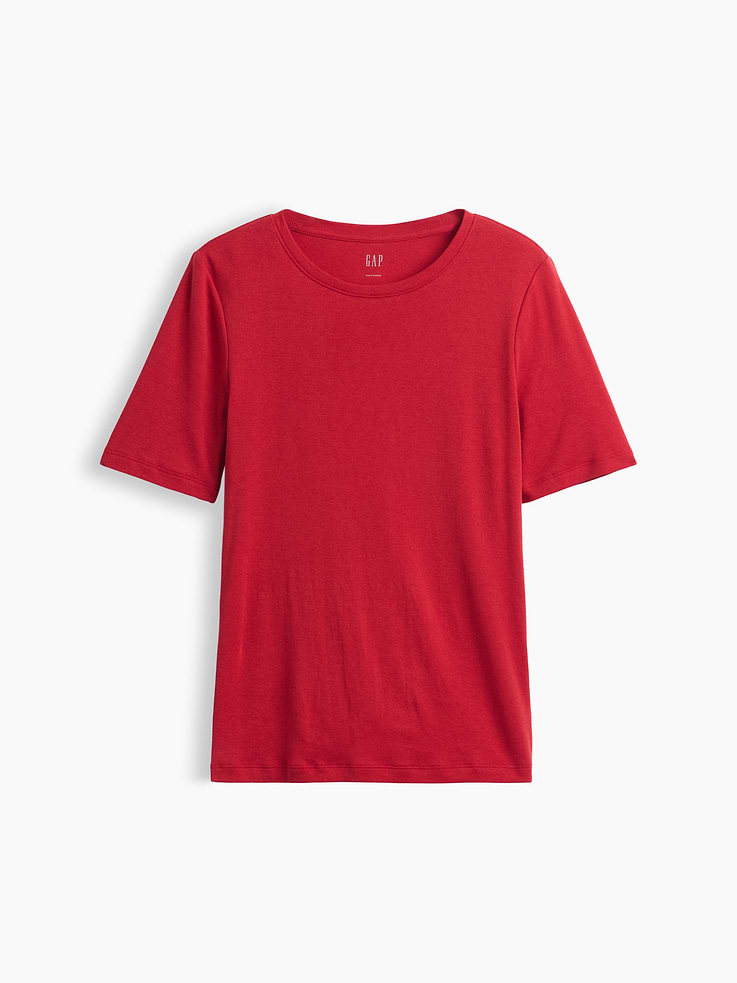 Image number 5 showing, Modern Ribbed Crewneck T-Shirt