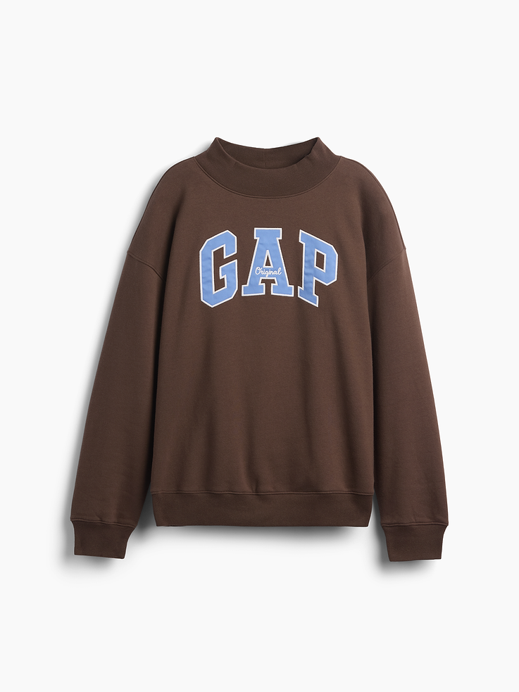 Image number 5 showing, Oversized Gap Logo Mockneck Tunic Sweatshirt