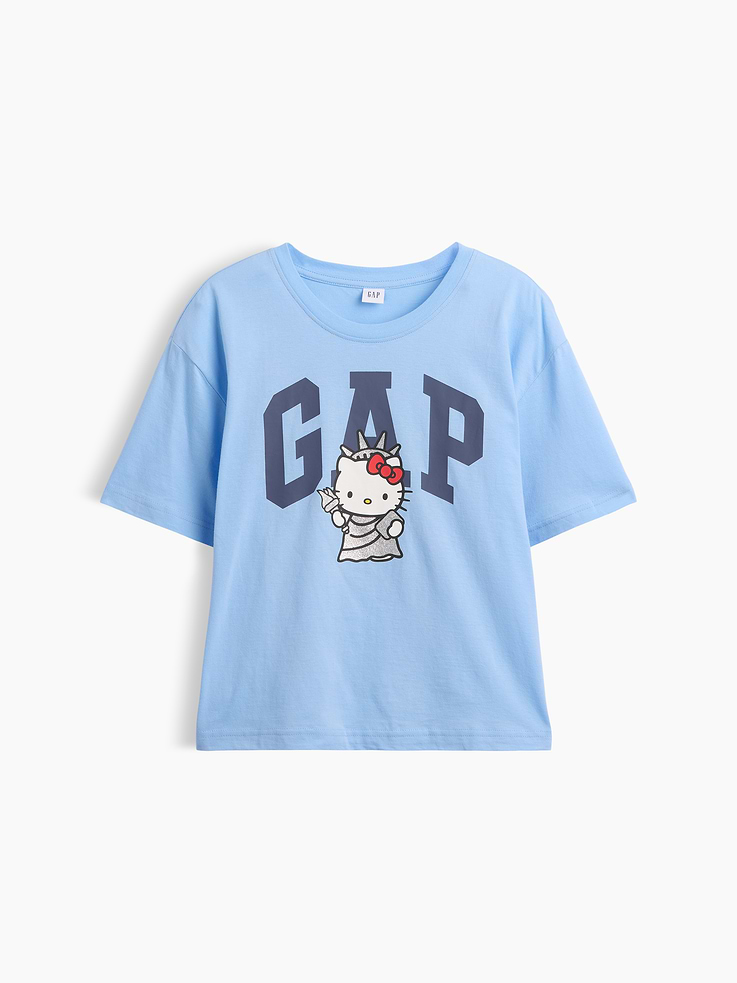 Image number 5 showing, Hello Kitty Relaxed Logo T-Shirt