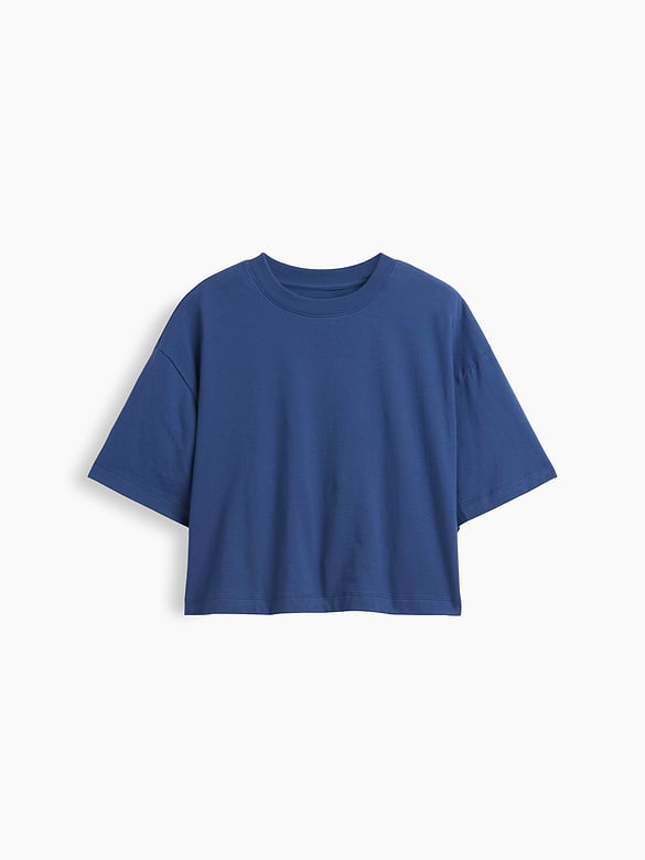 Relaxed Cropped Crewneck T-Shirt