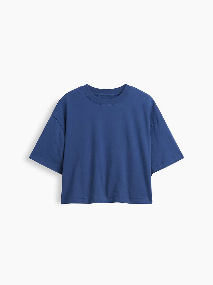 Image number 5 showing, Relaxed Cropped Crewneck T-Shirt