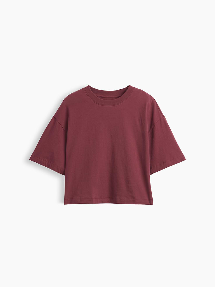 Image number 5 showing, Relaxed Cropped Crewneck T-Shirt