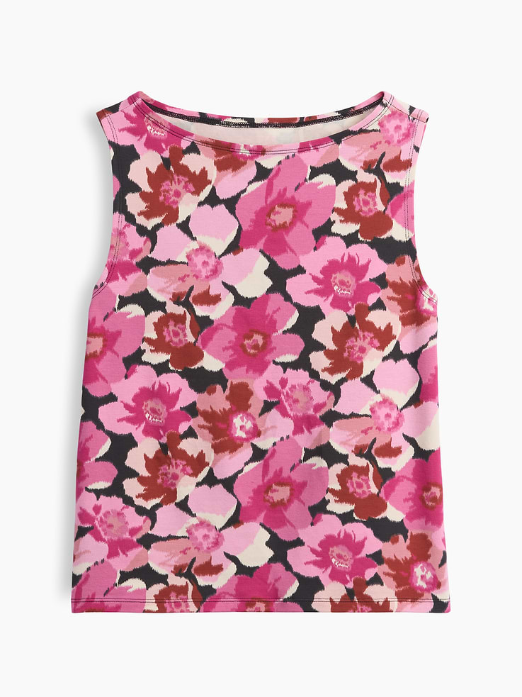 Image 5 of 5, Sleeveless Boatneck Tank Top