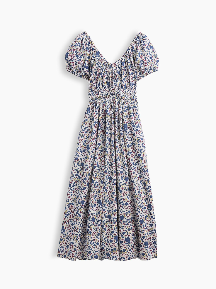 Image number 6 showing, Puff Sleeve V-Neck Maxi Dress