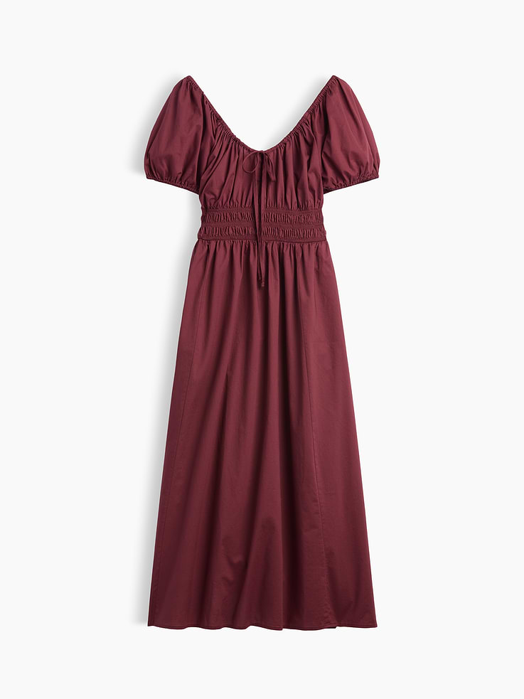 Image number 6 showing, Puff Sleeve V-Neck Maxi Dress