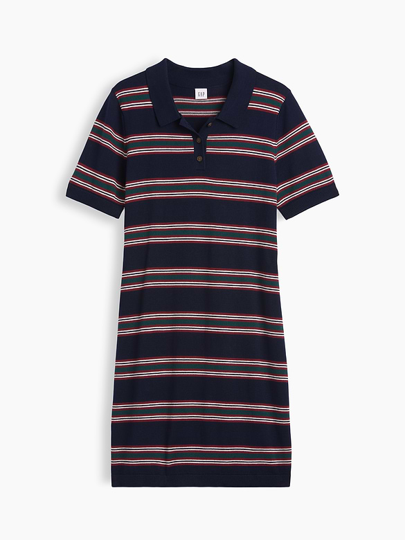 Polo Sweater Mini Dress