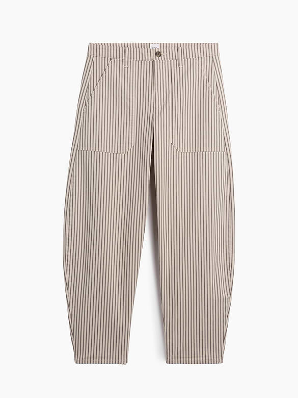 Mid Rise Barrel Khakis
