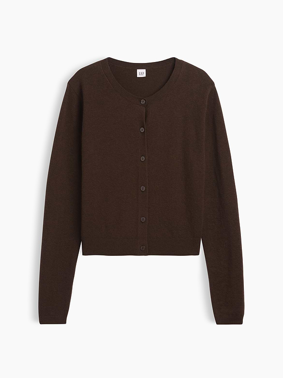 CashSoft Crewneck Cardigan