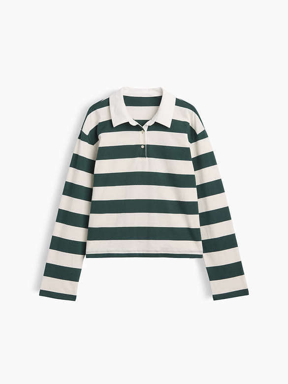 Relaxed Rugby Polo Shirt
