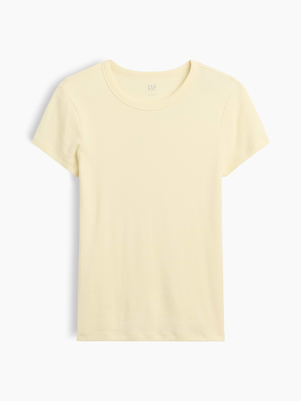 Ribbed Crewneck T-Shirt