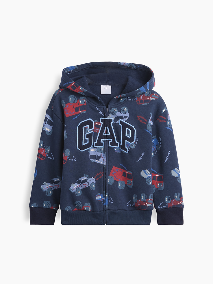 Image number 1 showing, babyGap Relaxed Logo Zip Hoodie