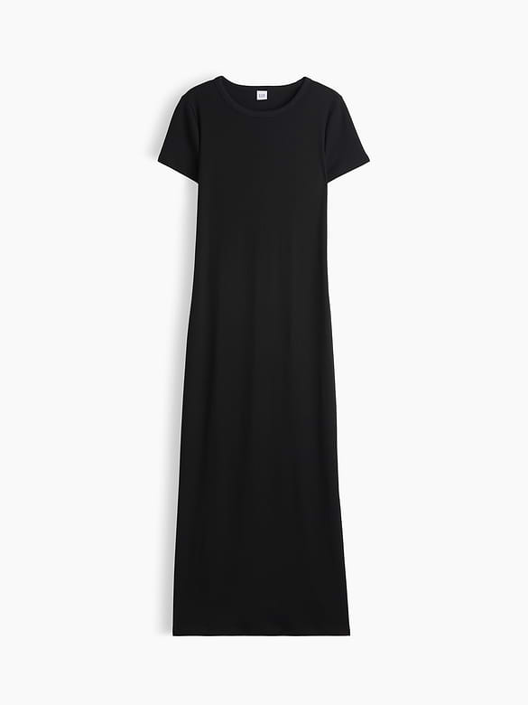 Modern Ribbed Maxi Dress