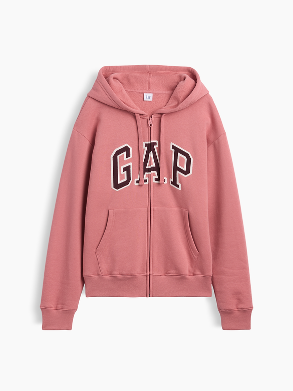 Relaxed Gap Logo Zip Hoodie