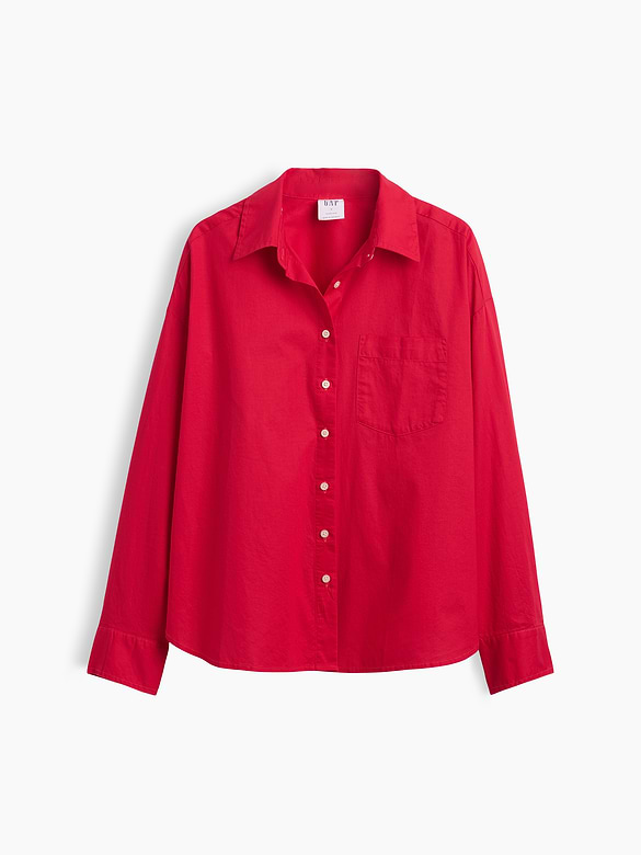 Oversized Shirt in Poplin