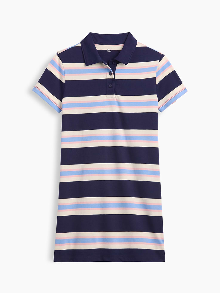 Image number 1 showing, Kids Stripe Rugby Polo Dress