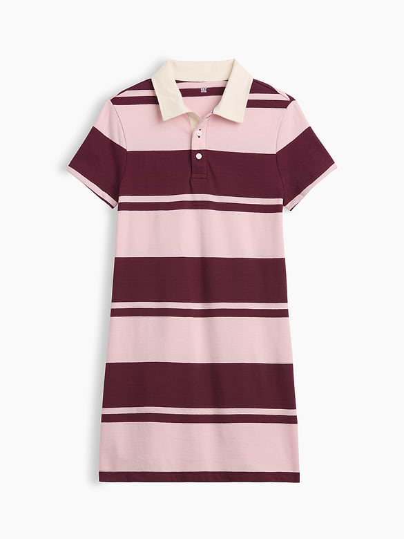 Kids Stripe Rugby Polo Dress