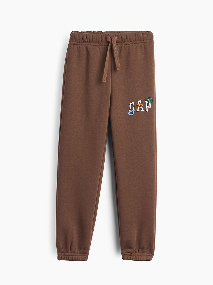 Image number 1 showing, babyGap Sesame Street Relaxed Pull-On Logo Joggers