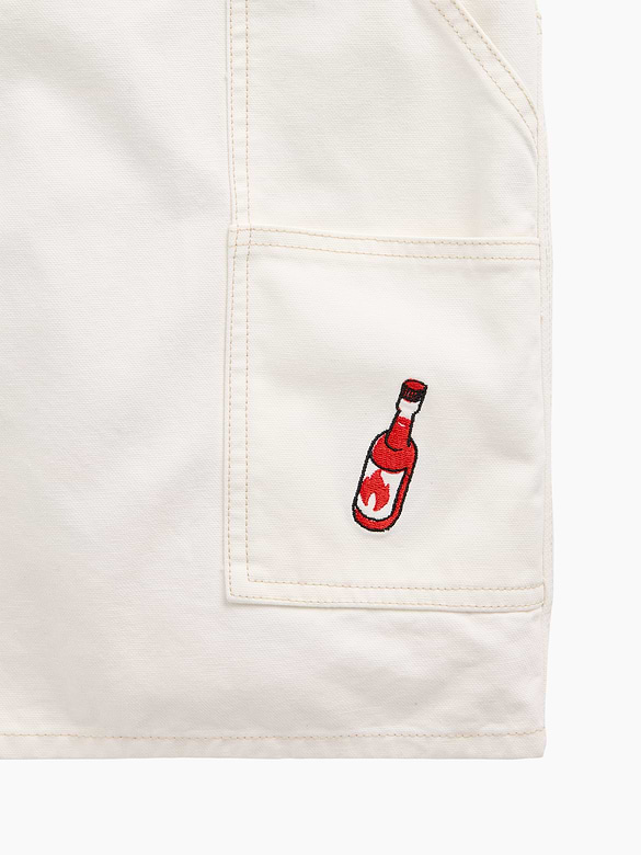 Adult Los Tacos No. 1 Canvas Denim Baggy Carpenter Shorts