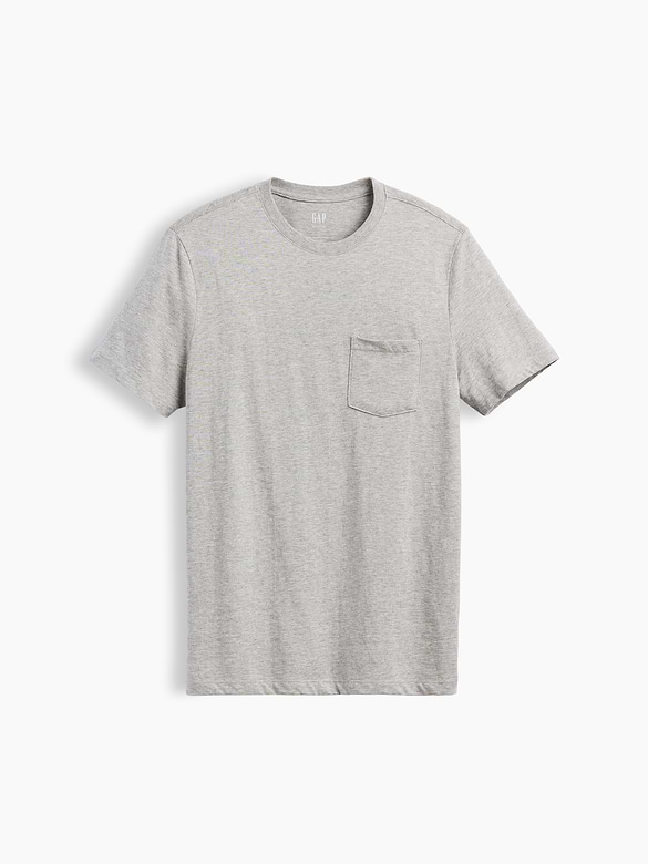 Adult Organic Cotton Pocket T-Shirt