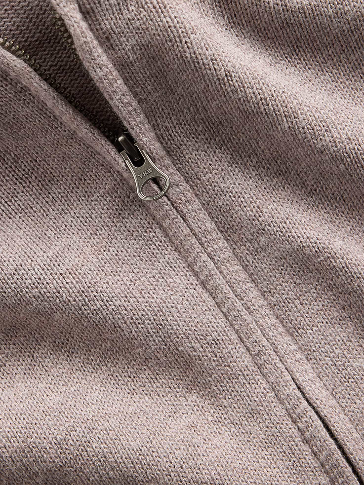 Image number 5 showing, 100% Cotton Relaxed Zip Sweater Hoodie