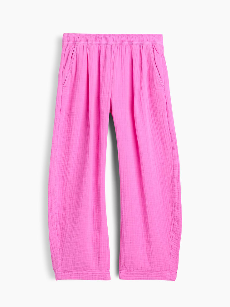Image number 7 showing, Cotton Gauze Easy Barrel Pants