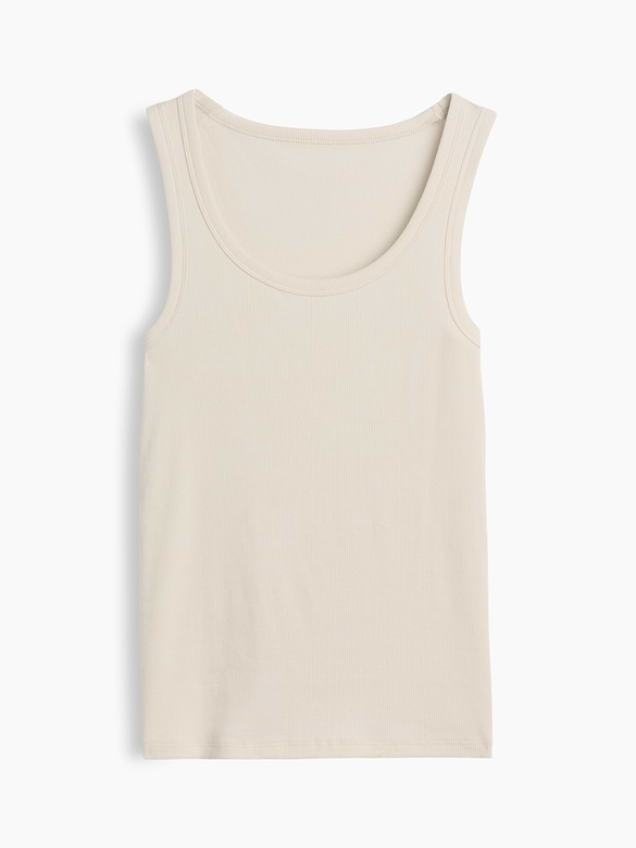 Rib Scoop Tank Top
