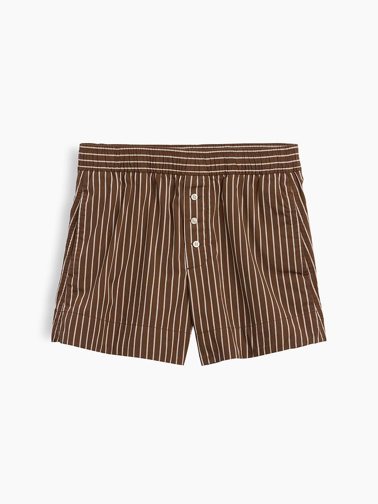 Image number 5 showing, Organic Cotton Poplin Stripe Boxer Shorts