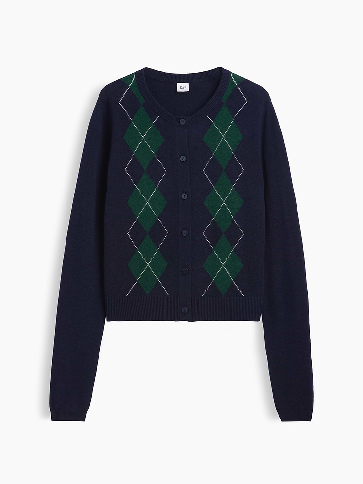 Image number 5 showing, CashSoft Crewneck Cardigan