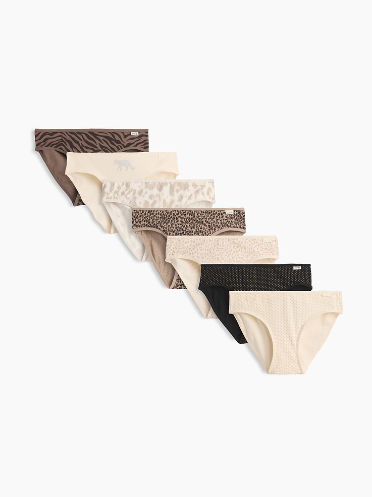 Image number 1 showing, Kids Bikini Briefs (7-Pack)
