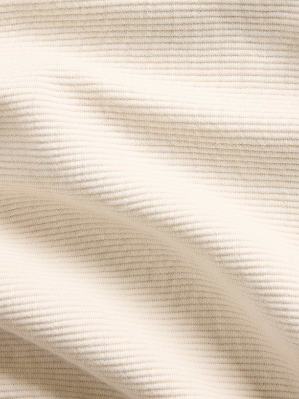 Textured Cotton Oversized Half-Zip Pullover